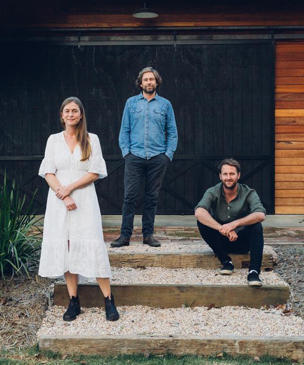 From left: Frida's Field co-owners Jeanie and Edward Rawlings, and head chef Daniel Medcalf.