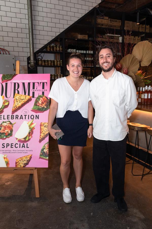 Georgia Doherty (sous chef) and Dan Puskas (chef-owner) of Sixpenny, Sydney.