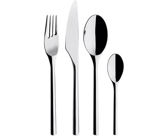 **Artik cutlery 16 piece set, $329, Iittala, available from [Myer](https://www.myer.com.au/p/ittala-artik-cutlery-16-piece-set|target="_blank"|rel="nofollow").** 

Simplicity and elegance come together in this set by Finnish design brand Iitalia. Best of all, its weight and round handles make for an easy, comfortable fit in your hands.