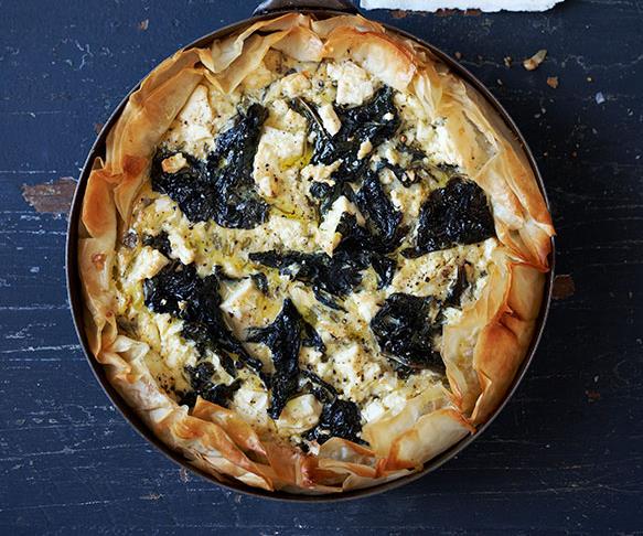 **[Silverbeet, rice and feta fillo tart](https://www.gourmettraveller.com.au/recipes/browse-all/silverbeet-rice-and-feta-fillo-tart-11964|target="_blank")**