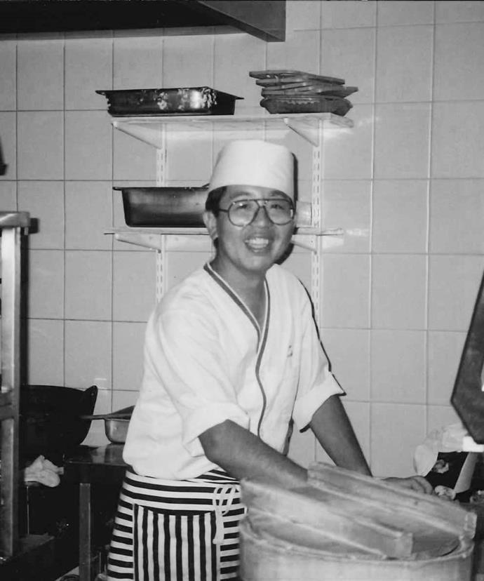 Chef Shigeyoshi at Shige on Mends Street, Perth in 1996.