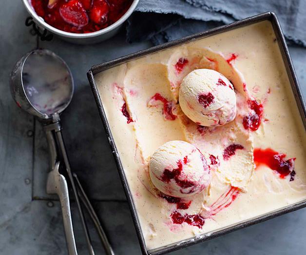 [**Strawberries and cream semifreddo**](https://www.gourmettraveller.com.au/recipes/browse-all/strawberries-and-cream-semifreddo-10359|target="_blank")
