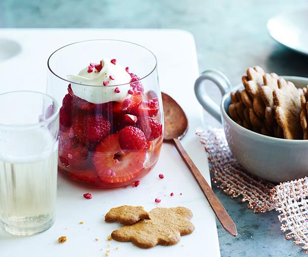 **[Strawberries in Champagne with crème Chantilly](https://www.gourmettraveller.com.au/recipes/fast-recipes/strawberries-in-champagne-with-creme-chantilly-13520|target="_blank")**