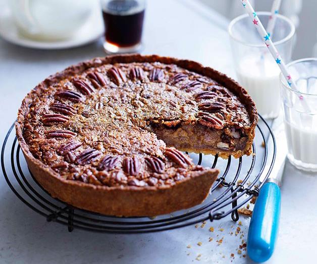 **[Pecan and maple pie](https://www.gourmettraveller.com.au/recipes/browse-all/pecan-and-maple-pie-10992|target="_blank")**