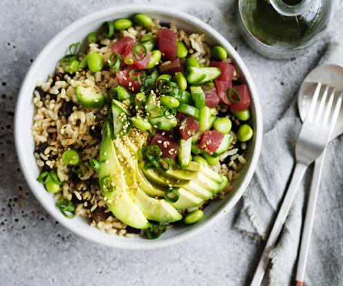 **[Avocado and tuna brown rice bowl](https://www.gourmettraveller.com.au/recipes/healthy-recipes/avocado-and-tuna-brown-rice-bowl-15675|target="_blank")**