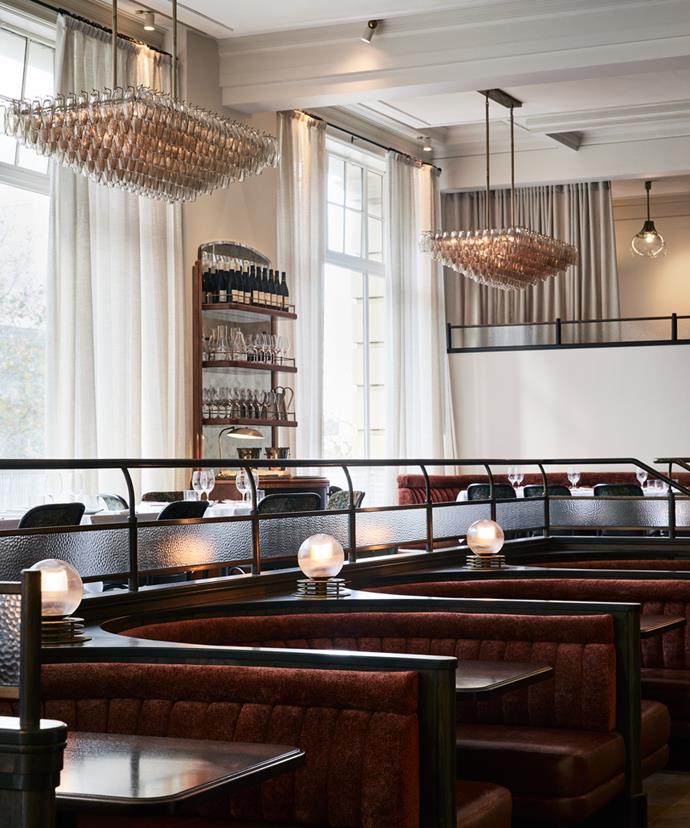 The luxe dining room at Gimlet, *GT*'s Best New Restaurant for 2022.