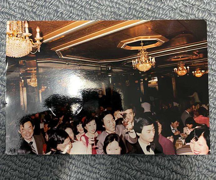 The author's parents celebrate their wedding at the original Marigold on Sussex Street in 1984.