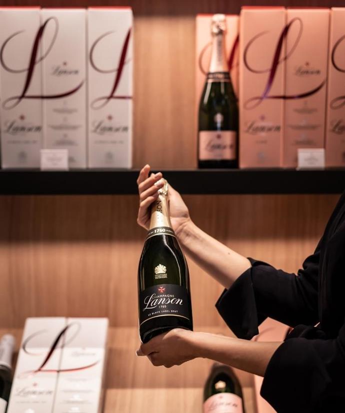 Bring the Champagne region to you with a bottle of Lanson's Le Black Label Champagne.