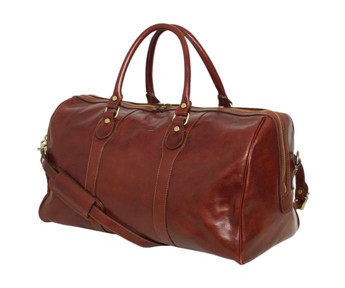 **Beltrami brown leather weekender bag by Republic of Florence, $429 at [Hardtofind](https://www.hardtofind.com.au/31358_beltrami-leather-weekender-bag-in-brown|target="_blank")**

Kit Dad out for his next business trip or weekend away with this Italian-made, polished leather duffle bag that fits like a glove in airline overhead compartments.

**[SHOP NOW](https://www.hardtofind.com.au/31358_beltrami-leather-weekender-bag-in-brown|target="_blank")**
