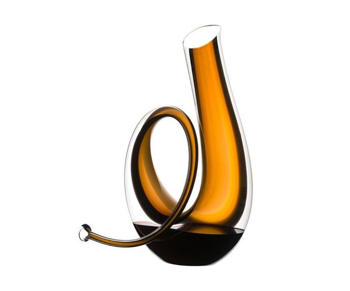 **Riedel Horn decanter, $1100 at [David Jones](https://davidjones.k98d.net/c/3001951/378297/5504?&u=https://www.davidjones.com/product/riedel-horn-decanter-20475715?nav=881375|target="_blank"|rel="nofollow")**

Mouth-blown into a coiled horn shape as an homage to the Riedel family's Austrian and Bohemian heritage, this [wine decanter](https://www.gourmettraveller.com.au/lifestyle/entertaining/best-decanters-18913|target="_blank") is an elegant pick for the at-home sommelier.

**[SHOP NOW](https://davidjones.k98d.net/c/3001951/378297/5504?&u=https://www.davidjones.com/product/riedel-horn-decanter-20475715?nav=881375|target="_blank"|rel="nofollow")**