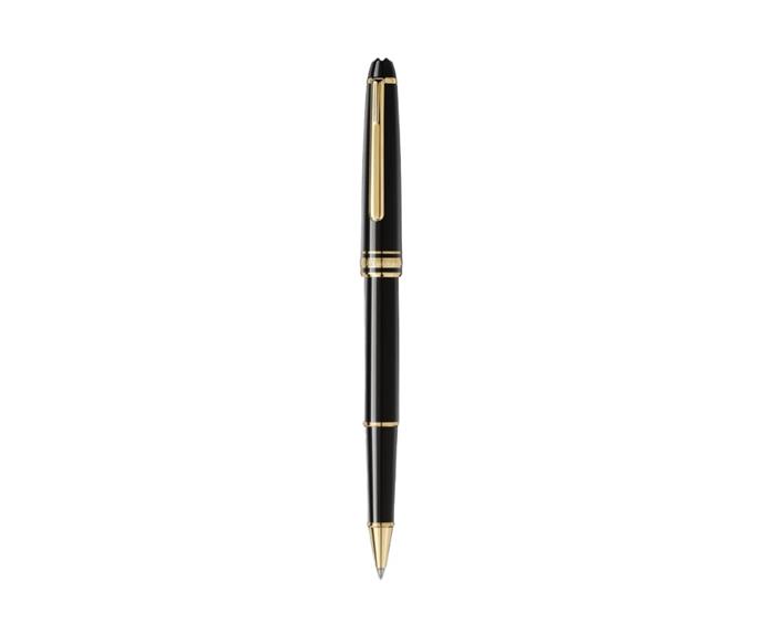 **Montblanc Meisterstück gold-coated classique rollerball pen, $800 at [THE ICONIC](https://prf.hn/click/camref:1101liQ3t/pubref:gt/destination:https://www.theiconic.com.au/meisterstueck-gold-coated-classique-rollerball-pen-998026.html|target="_blank"|rel="nofollow")**

This smooth-gliding gold-detailed Montblanc pen is a luxe gift for the wordsmith that is truly mightier than the sword.
<br><br>
**[SHOP NOW](https://prf.hn/click/camref:1101liQ3t/pubref:gt/destination:https://www.theiconic.com.au/meisterstueck-gold-coated-classique-rollerball-pen-998026.html|target="_blank"|rel="nofollow")**