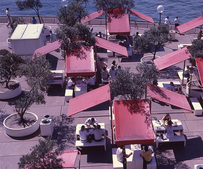 Harbour Restaurant at Sydney Opera House circa 1980