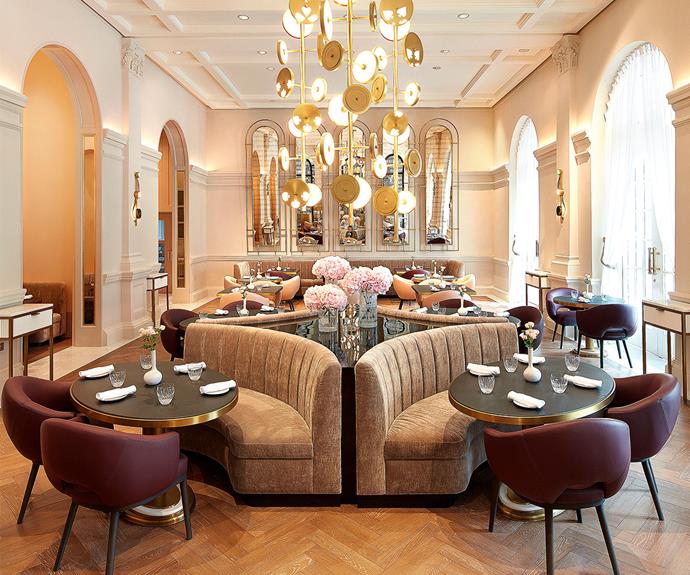 The dining room at Le Dame de Pic, in Raffles hotel.