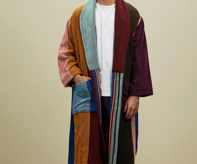 **Paul Smith Artist Allover robe, $405 at [THE ICONIC](https://prf.hn/click/camref:1101liQ3t/pubref:gt/destination:https://www.theiconic.com.au/artist-allover-robe-1545093.html|target="_blank"|rel="nofollow")**

This robe of many colours from British design house Paul Smith marries Sunday style with comfort.
<br><br>
**[SHOP NOW](https://prf.hn/click/camref:1101liQ3t/pubref:gt/destination:https://www.theiconic.com.au/artist-allover-robe-1545093.html|target="_blank"|rel="nofollow")**