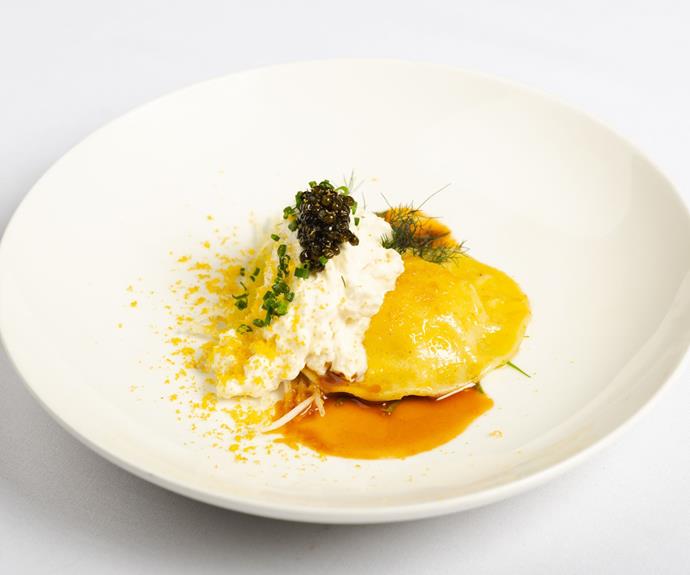 Karen Martini's ricotta raviolo is exclusive to the Great Australian Culinary Voyage.