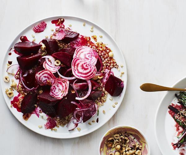 [Beetroot salad with barley and hazelnut](https://www.gourmettraveller.com.au/recipes/healthy-recipes/beetroot-salad-with-barley-and-hazelnut-16091|target="_blank")