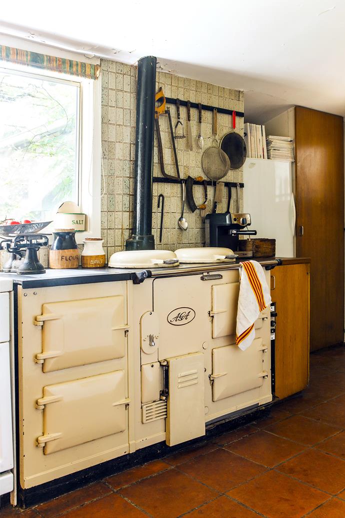 The original [Aga](http://www.agaaustralia.com.au/|target="_blank") stove is Charles' domain. The kitchen was renovated in the 1970s by Sydney architect Barry Noble.