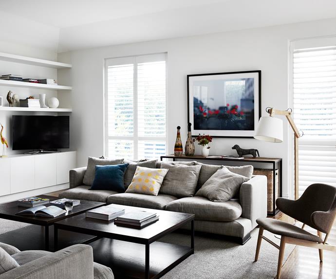 Monochrome contemporary living room