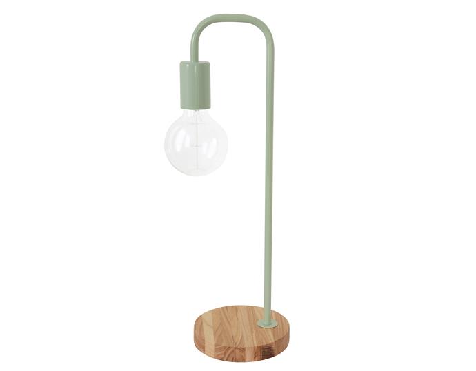 You can thank Josh and Jenna from reality renovating show *The Block* for this nordic-inspired table lamp. It's part of the Josh and Jenna range at Beacon Lighting. Lanie 1 light **table lamp** in Ash/Mint, $116.10, from [Beacon Lighting](http://www.beaconlighting.com.au/lighting/lamps-1/modern-lamps/lanie-1-light-table-lamp-in-ash-mint.html/?utm_campaign=supplier/|target="_blank").