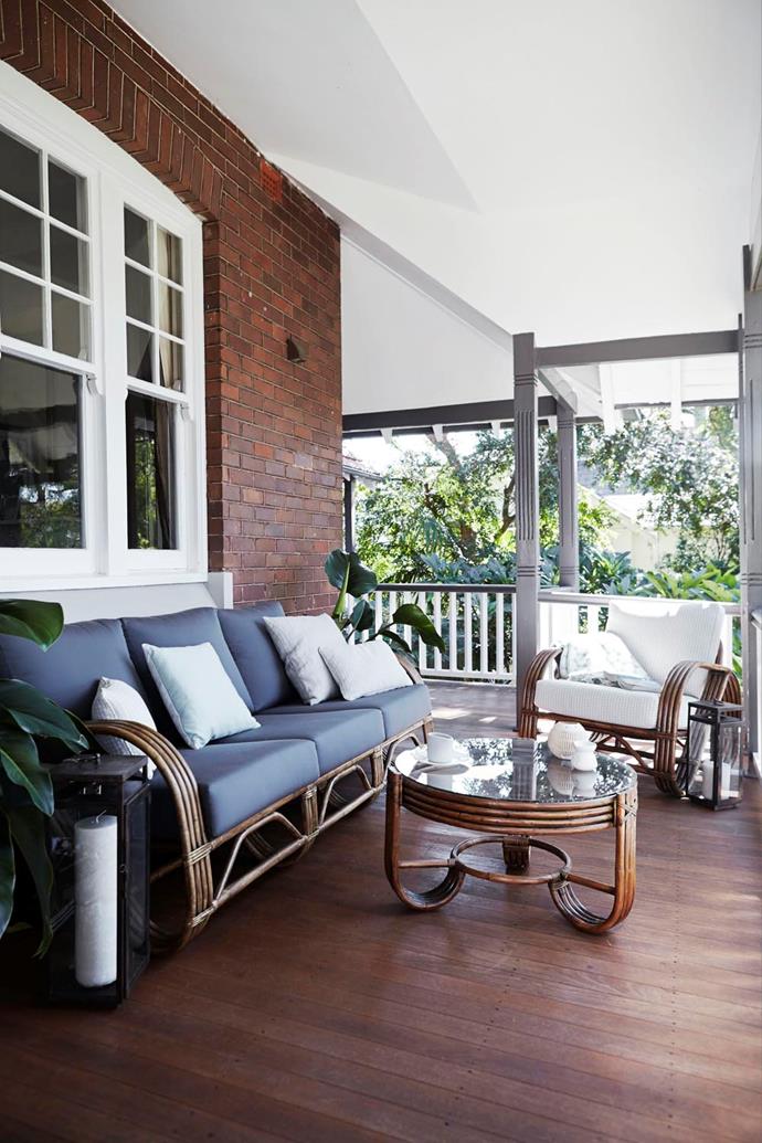 Balconies are often small, so the furniture becomes the focal point. Photo: Natalie Hunfalvay