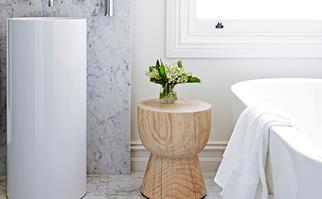Luxe marble bathroom in Melbourne