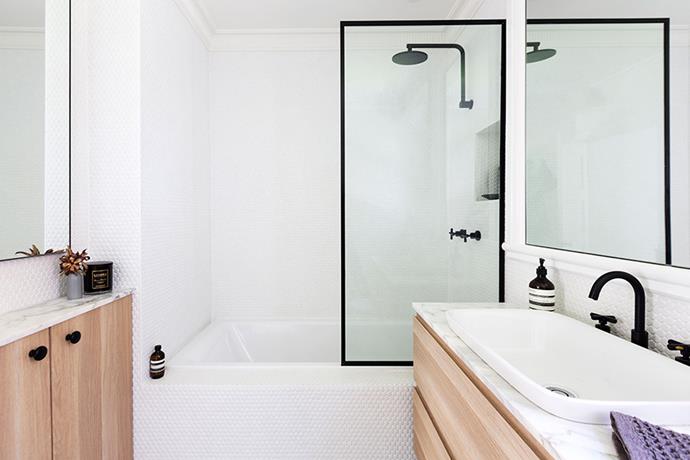 The mirrors and shower screen were custom made, while the basin and bath are from [Candana](http://www.candana.com.au/?utm_campaign=supplier/|target="_blank").