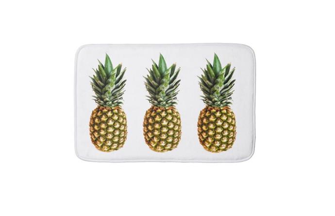 Pineapple print non slip bath mat, $40.65, [Zazzle](http://www.zazzle.com.au//?utm_campaign=supplier/|target="_blank").