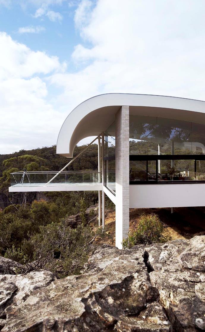 The cantilevered deck affords wonderful tranquil views of the valley.