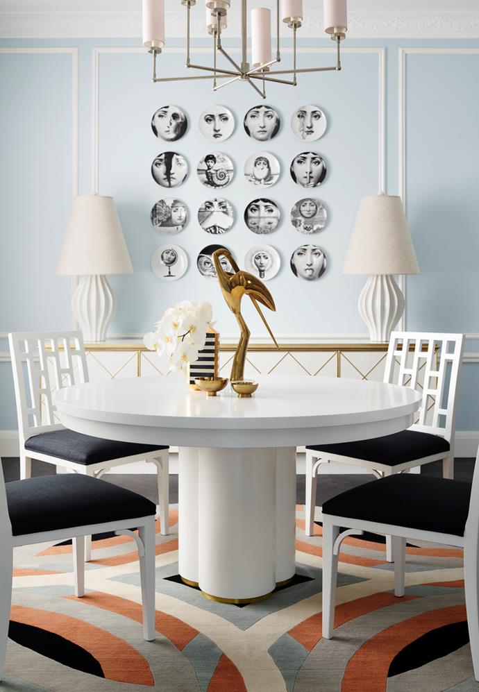 HUDSON by Greg Natale round **dining table**, $5000, and carver **chair**, from $1262, [The Vignette Room]( https://www.thevignetteroom.com.au/?utm_campaign=supplier/|target="_blank").