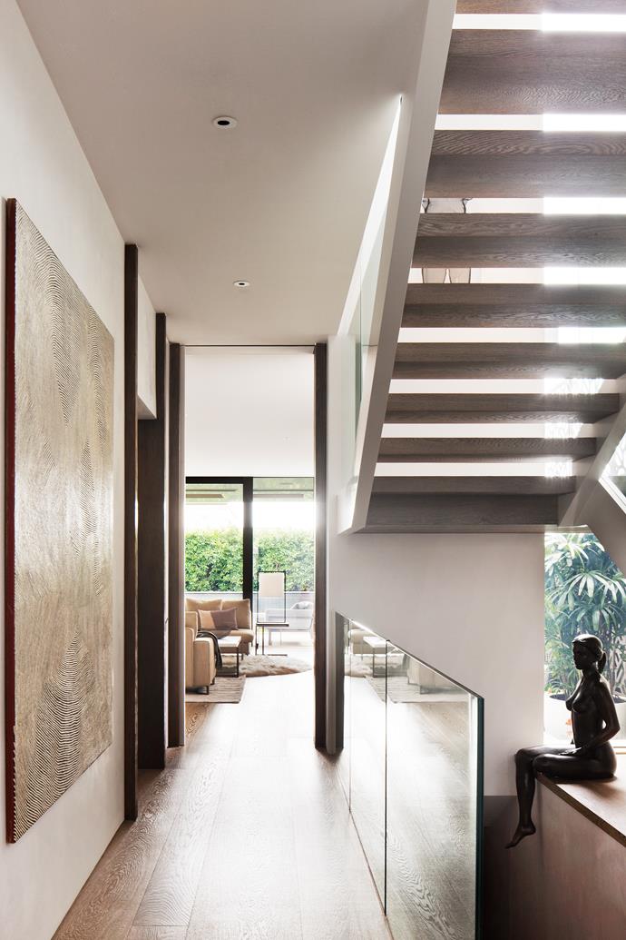 The staircase was designed to maximise light and space.