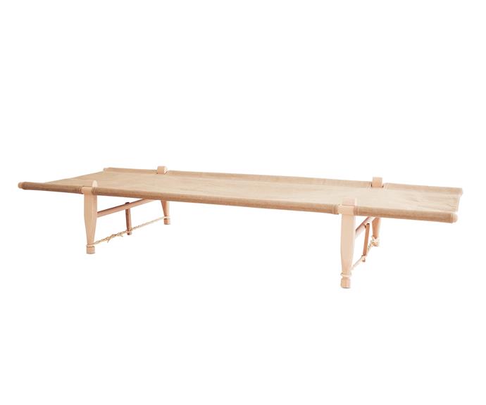 Ole Knudsen’s ‘Safari’ daybed (c1962), $798, is handmade in sustainably harvested beech, complemented by a natural jute slip, available at [Dunlin](http://www.dunlin.com.au/?utm_campaign=supplier/|target="_blank")