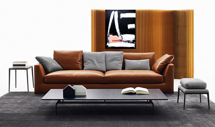 Renowned for producing design classics that stand the test of time, B&B Italia’s latest leather sofa, ‘Richard’, POA from [Space](http://www.spacefurniture.com.au/|target="_blank"), is impeccably tailored yet amazingly comfortable.