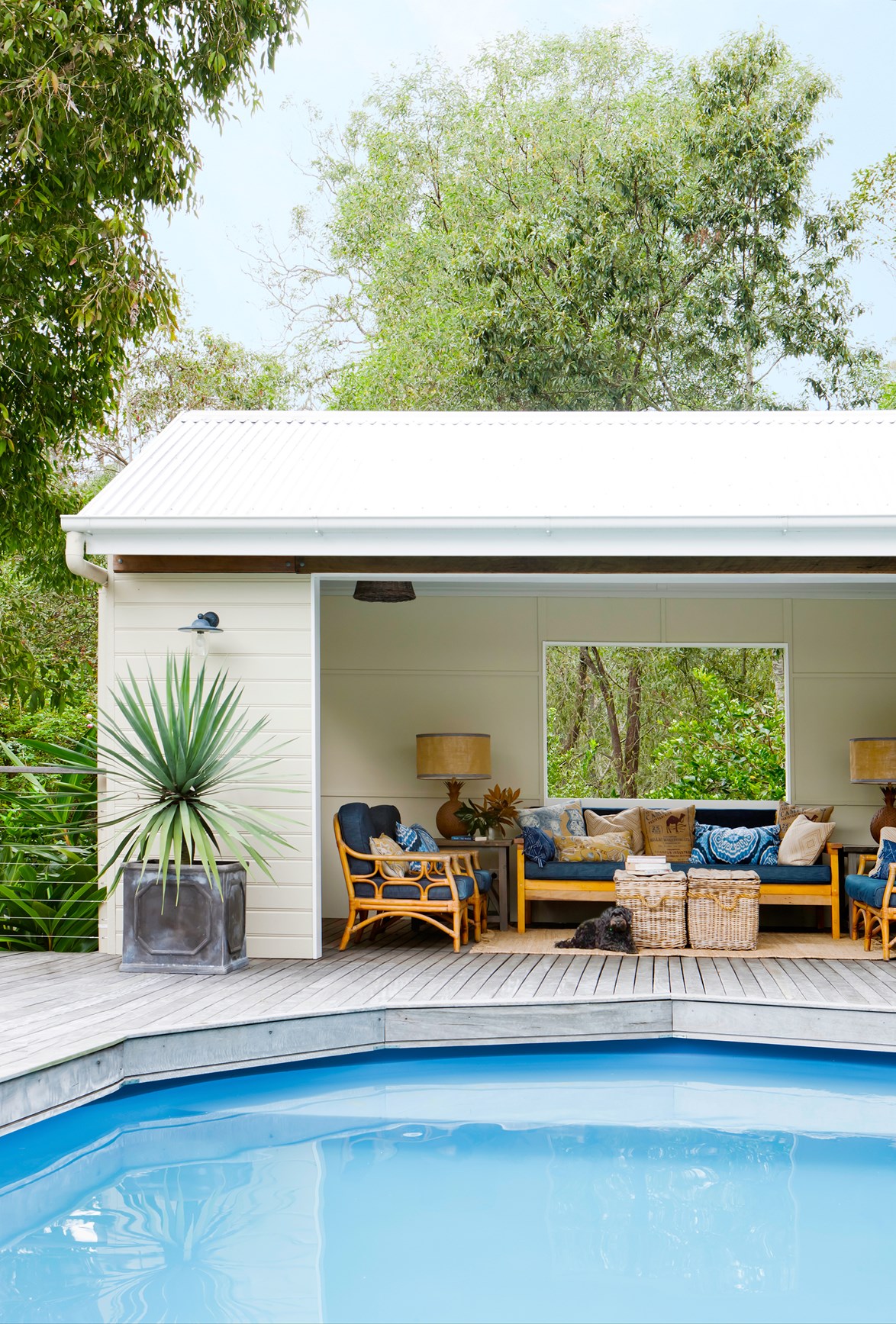"Cabanas should be used as a fun room," says Dave. *Photo: Maree Homer / Styling: Kate Nixon*