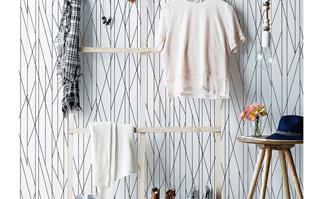 timber clothes rack