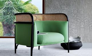green lounge chair