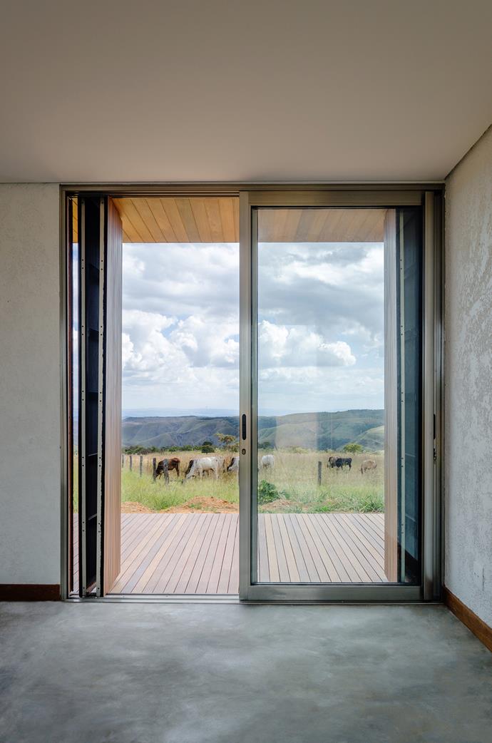 Situated on the highest point on the property, the home has incredible valley views. *Photo: Estudio MRGB*