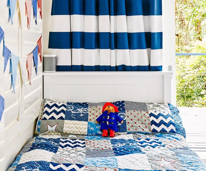 blue-themed kids room