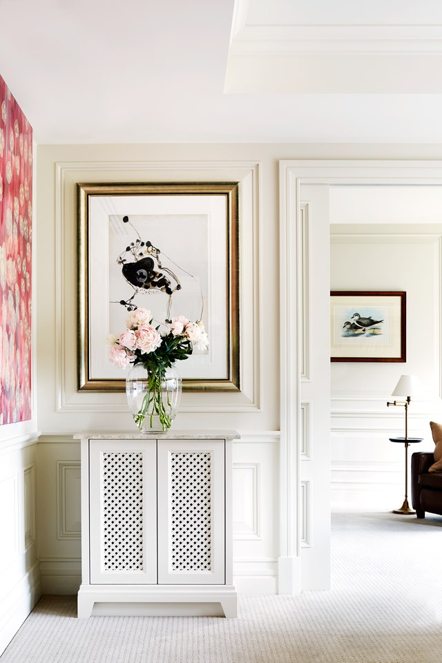 For this [apartment converted into a study](http://www.homestolove.com.au/luxe-apartment-tour-work-and-home-in-one-3954), wall mouldings were added to create a sense of refinement. *Photo: Christine Francis*