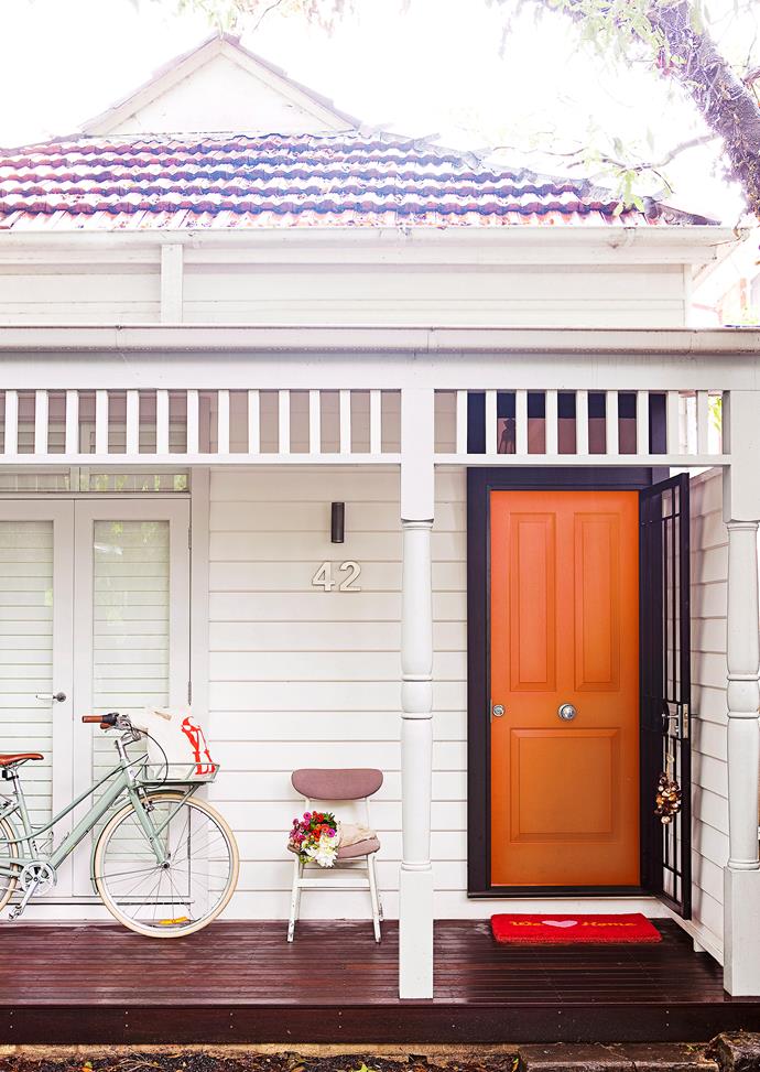 Gold bold with your front door to create an eye-catching entry to your home. *Photo: Chris Warnes / bauersyndication.com.au*