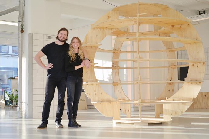 Mads-Ulrik Husum & Sine Lindholm— the architects behind The Growroom. Photo: Niklas Vindelev via [Space10](https://www.space10.io/about |target="_blank"|rel="nofollow").