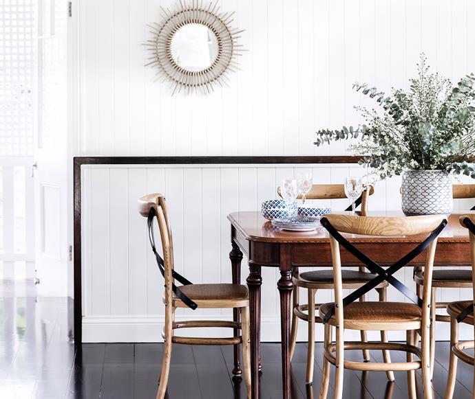 Timber classics and a neutral colour palette is a sure way to timeless styling. *Photo: Maree Homer*