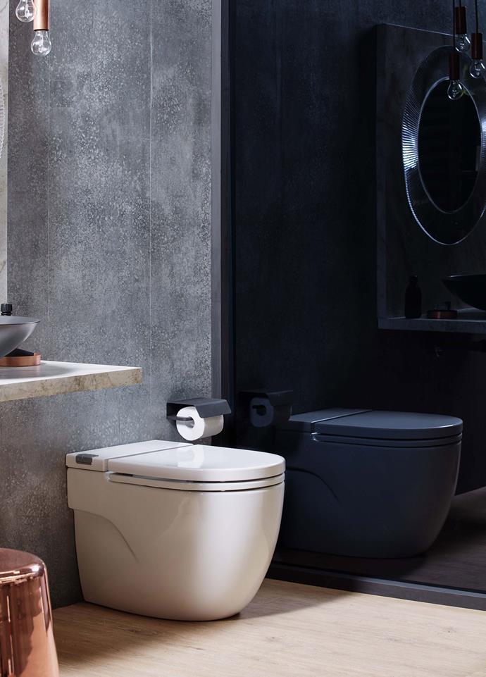 One way to save space? An integrated toilet design. The [Roca Meridian In-Tank Back to Wall Pan](https://www.reece.com.au/bathrooms/products/roca-meridian-in-tank-btw-pan-with-soft-close-seat-9505387|target="_blank"|rel=”nofollow”) is far less bulky than a traditional toilet. *Photo: supplied*