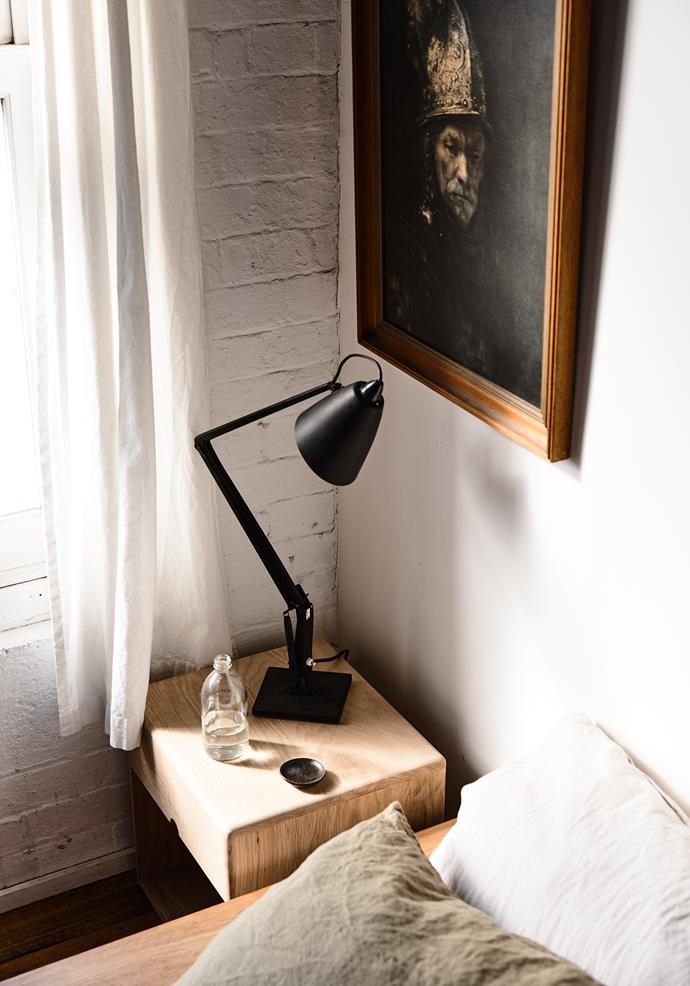 “My interior style is a mix of minimal, industrial and Scandinavian,” says Nick of his interior style, which incorporates whitewashed brick walls, muted shades and plenty of wood, of course. “It represents who I am.”
