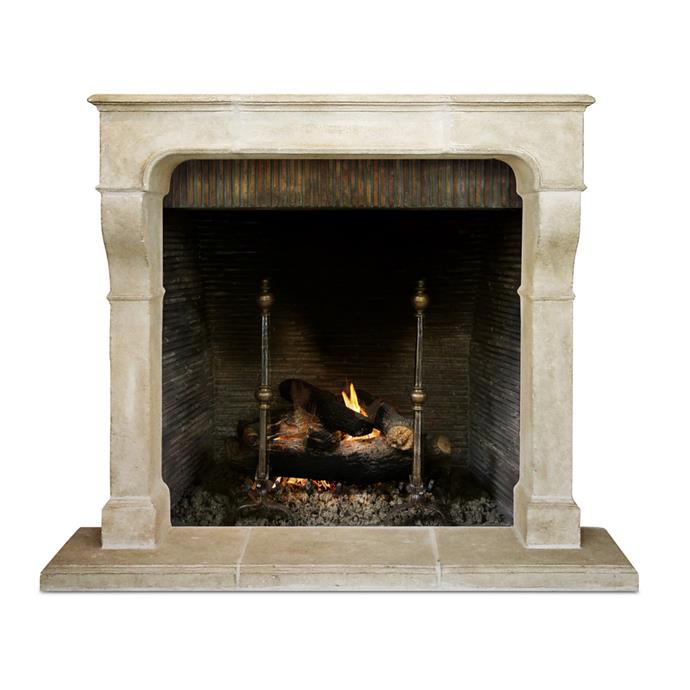 Handcrafted by artisans in Los Angeles,  Formation’s ‘Curved Leg’ cast stone fireplace, POA, will complement a classic interior. [www.formationsusa.com](http://www.formationsusa.com/)