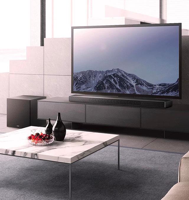 Enjoy a quality home-theatre experience minus the scattered speakers. *Photo: supplied.*