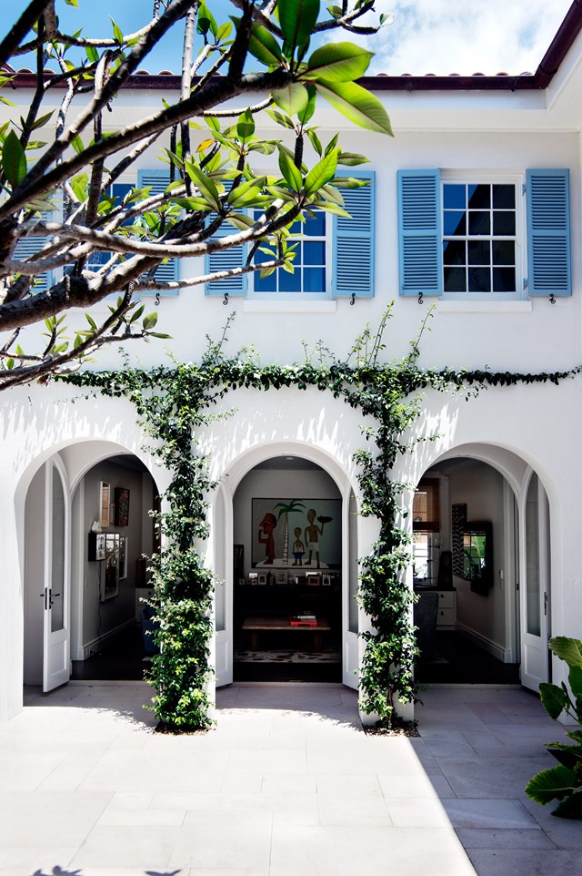 Arches and curved windows and doorways are a significant architectural feature of many Mediterranean style homes. "The arch was a strong architectural feature and we have emphasised it, opening up those that had been closed and, where appropriate, creating new ones. It is a device which links inside and out," says the owner of this [Sydney harbourside house with a Mediterranean feel](https://www.homestolove.com.au/mediterranean-inspired-sydney-harbour-house-5723|target="_blank").