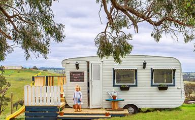 How an old caravan became a playroom