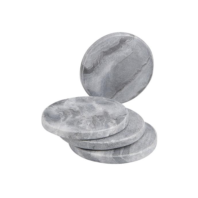 Timeless and elegant, these decidedly luxe coasters are made for entertaining. 
<br><br>
Solid Marble Coasters, set of 4, [$6](http://www.kmart.com.au/product/4-round-marble-coasters/1134315)