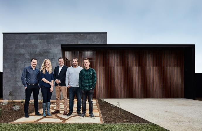 The crew: Benjamin Stibbard and Kate Fitzpatrick from Auhaus, and Elliott McLaren, Simon Babb and Grant Downie from Life Spaces Group.