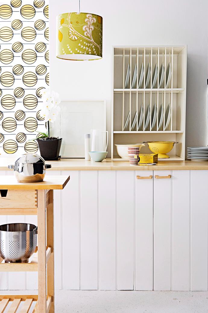 Who says storage has to conceal your dinnerware and appliances? Photo: Richard Birch / bauersyndication.com.au